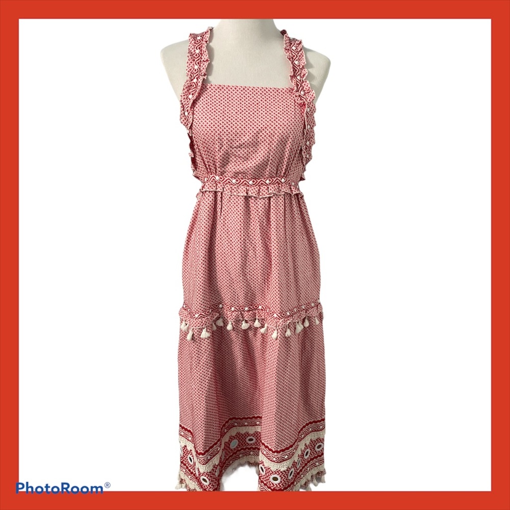 Dodo Bar Or Joseff Tassel Grommet Maxi Dress